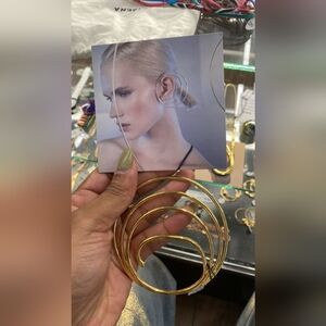 NWT MAM gold tone spiral earcuff